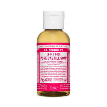 Flüssigseife Dr Bronner's 60 ml Rosen