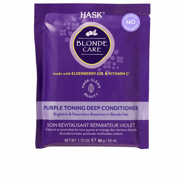 Färgtoningsbalsam till blonderat hår HASK Blonde Care 50 g