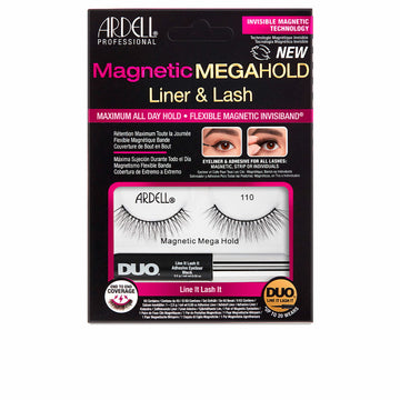 Set med falska ögonfransar Ardell Magnetic Megahold Liner & Lash Nº 110