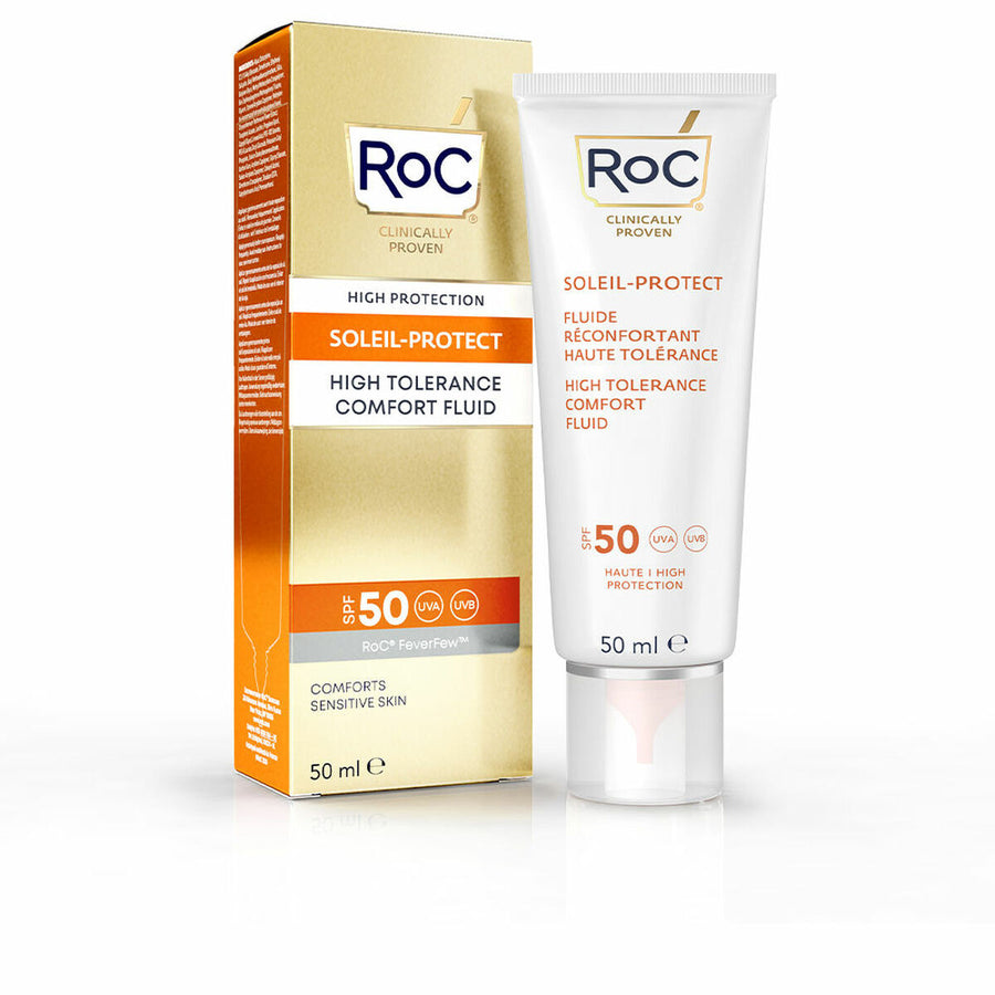 Solskydd Roc High Tolerance Känslig hud SPF 50 (50 ml)