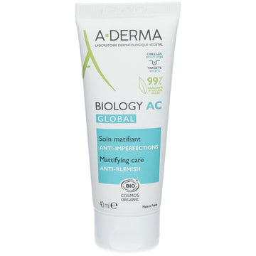 Day Cream A-Derma Biology Ac Global Soin Matifiant Anti-Imperfection 40 ml