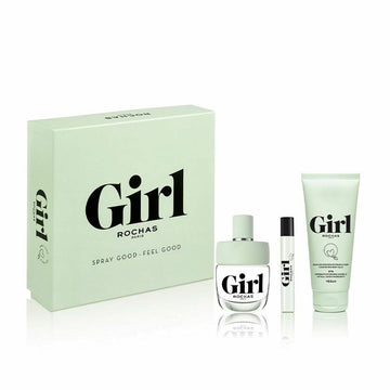 Women's Perfume Set Rochas Girl EDT 3 Pieces