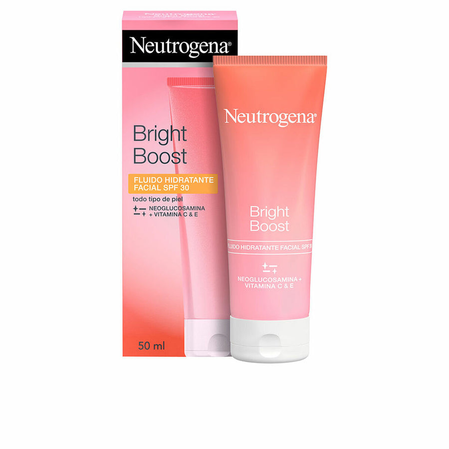 Återfuktande vätska Neutrogena Bright Boost Spf 30 Rosa 30 ml 50 ml