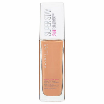 Flytande makeupbas Superstay Maybelline Full Coverage 58-true caramel (Renoverade A)