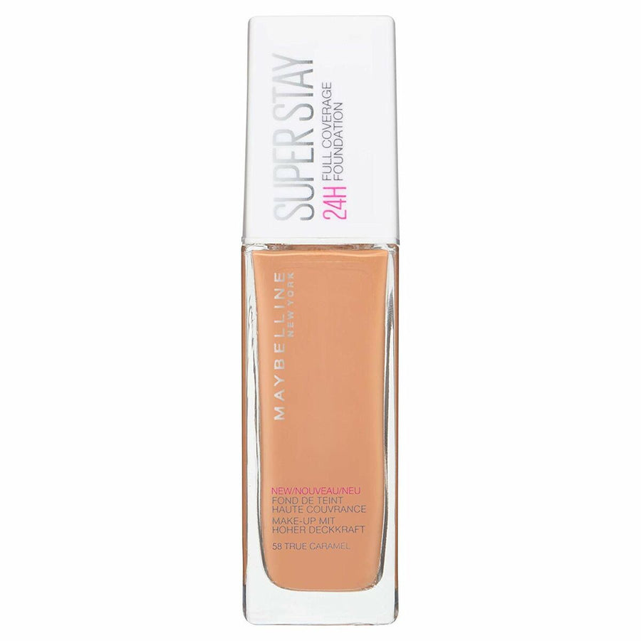 Liquid Make Up Base Superstay Maybelline Full Coverage 58-true caramel (Refurbished A+)