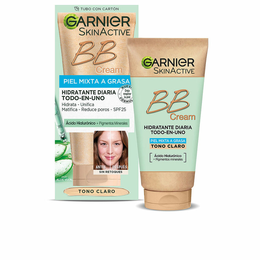 Hydrerande kräm med färg Garnier Skinactive Bb Cream Light 50 ml Spf 25