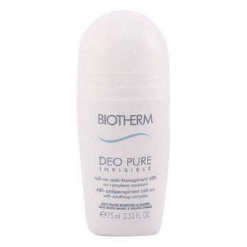 Roll-on deodorant Deo Pure Invisible Biotherm BIOPUIF2107500 75 ml