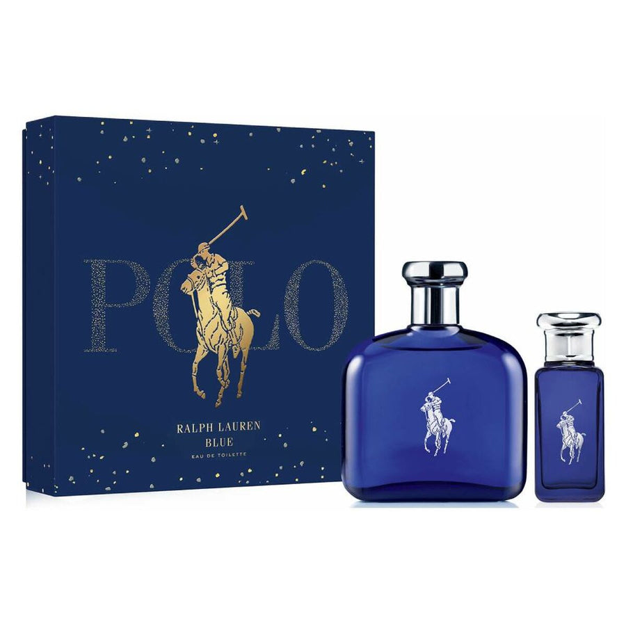 Set mit Herrenparfüm Ralph Lauren Polo Blue EDT 2 Stücke