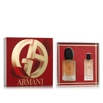 Set mit Damenparfüm Giorgio Armani Sí EDP 2 Stücke