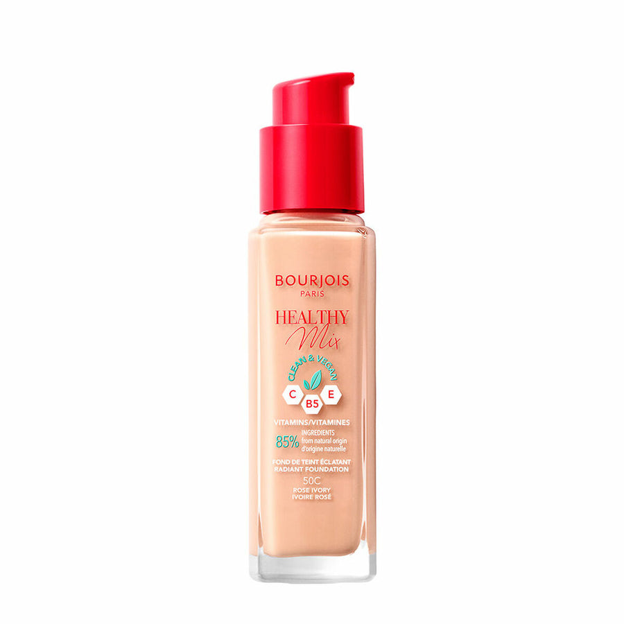 Flytande makeupbas Bourjois Healthy Mix Nº 50C Rose ivory 30 ml