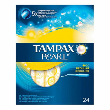 Tampongpaket Pearl Regular Tampax Tampax Pearl (24 uds) 24 uds