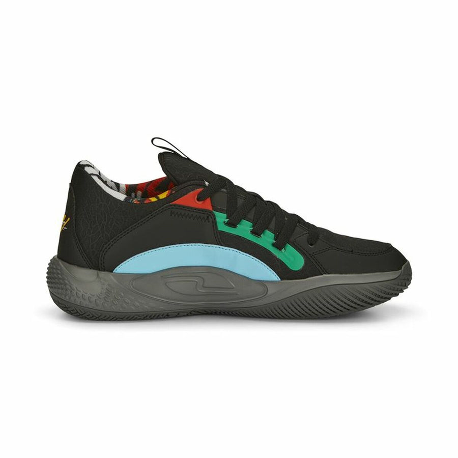 Basketballschuhe für Erwachsene Puma Court Rider Chaos Schwarz