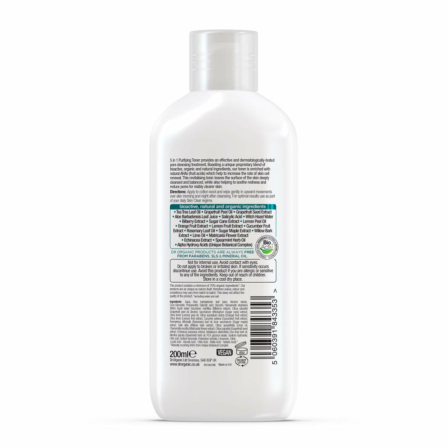 Gesichtstonikum Dr.Organic Skin Clear 200 ml Reinigende