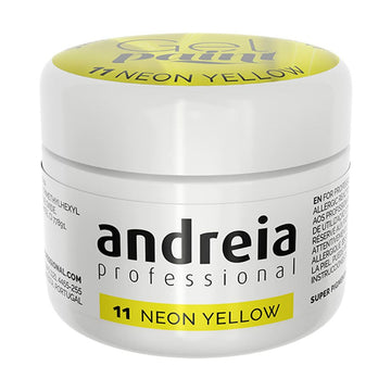 Gel nail polish Andreia Gel Paint 4 ml Yellow Neon