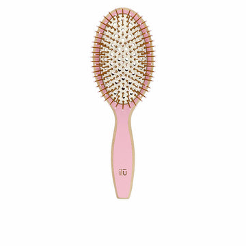 Detangling Hairbrush Ilū Bamboom Large Pink Oval