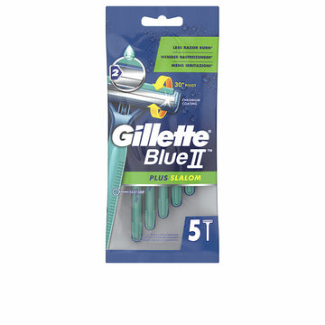 Engångsrakhyvel Gillette Blue II Plus Slalom 5 antal