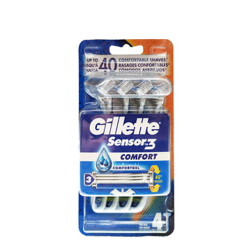 Manuell rakhyvel Gillette Sensor 3 Confort (4 antal)