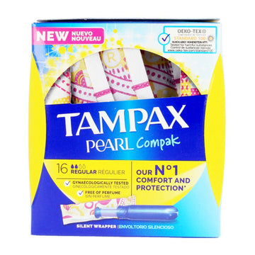 Vanliga tamponer PEARL Tampax (16 uds) (16 uds) (18 uds)