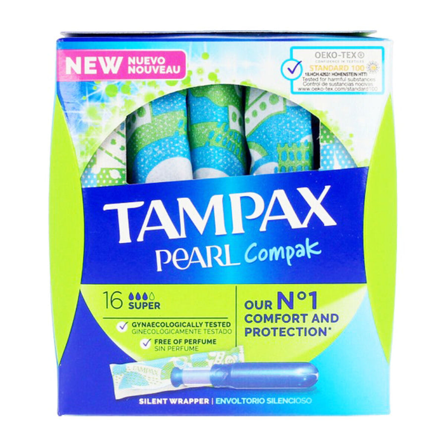 Supertamponger PEARL Tampax Tampax Pearl Compak (18 uds) 18 uds