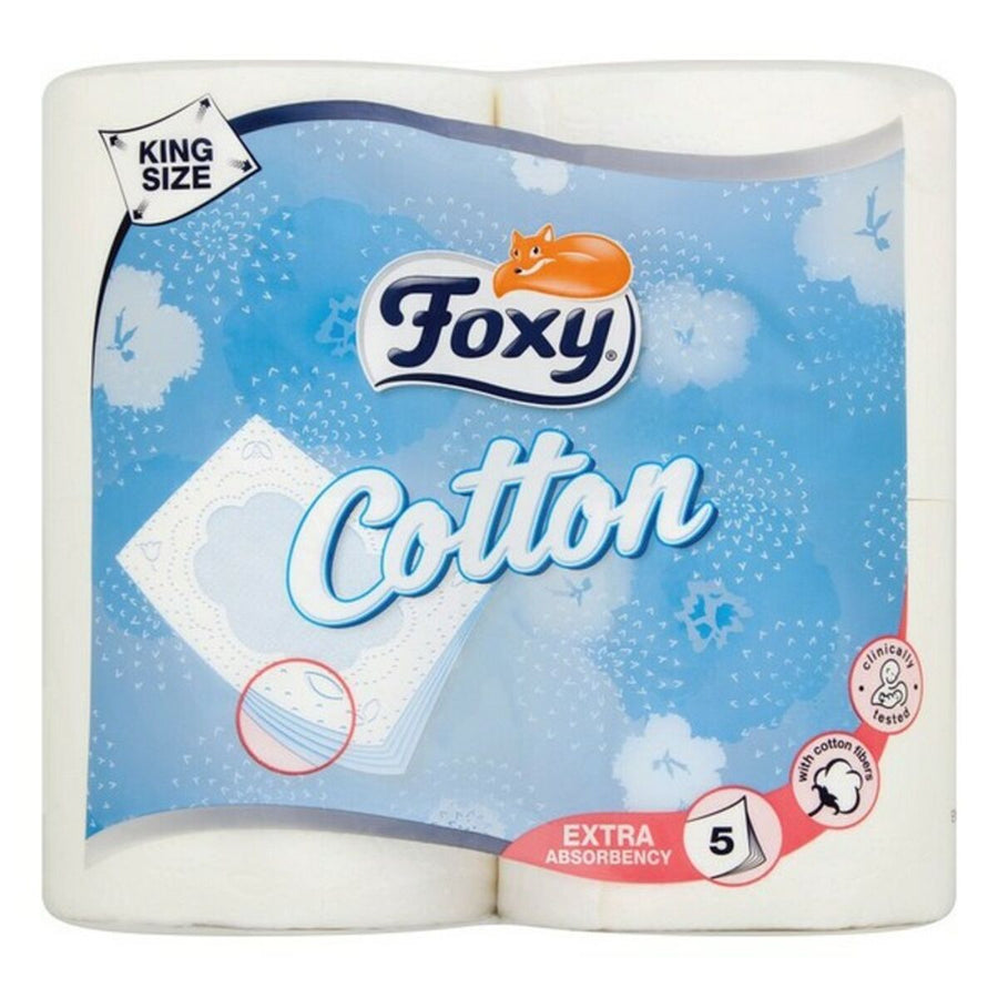 Toalettrulle Cotton Foxy COTTON 4R (4 uds) (4 antal)