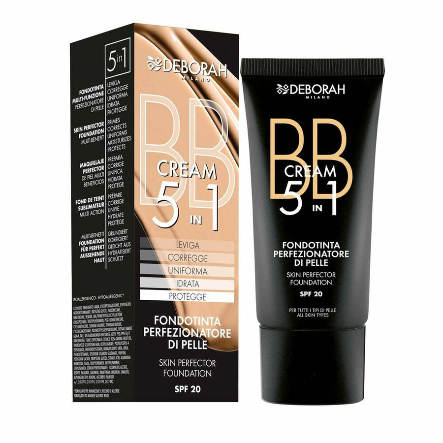 Hydrerande kräm med färg BB Cream Deborah 2524102 5-i-1 Nº 5 5 ml