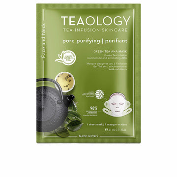 Ansiktsmask Teaology   Hals Grönt te Renande 21 ml