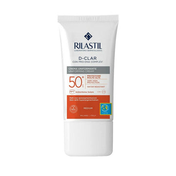 Sol Lotion som Motverkar Bruna Fläckar Rilastil Sun System D-Clar Spf 50+ Medium (40 ml)