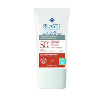 Sonnenschutzcreme für das Gesicht Rilastil Sun System Vereinheitlichende Spf 50 Light (40 ml)