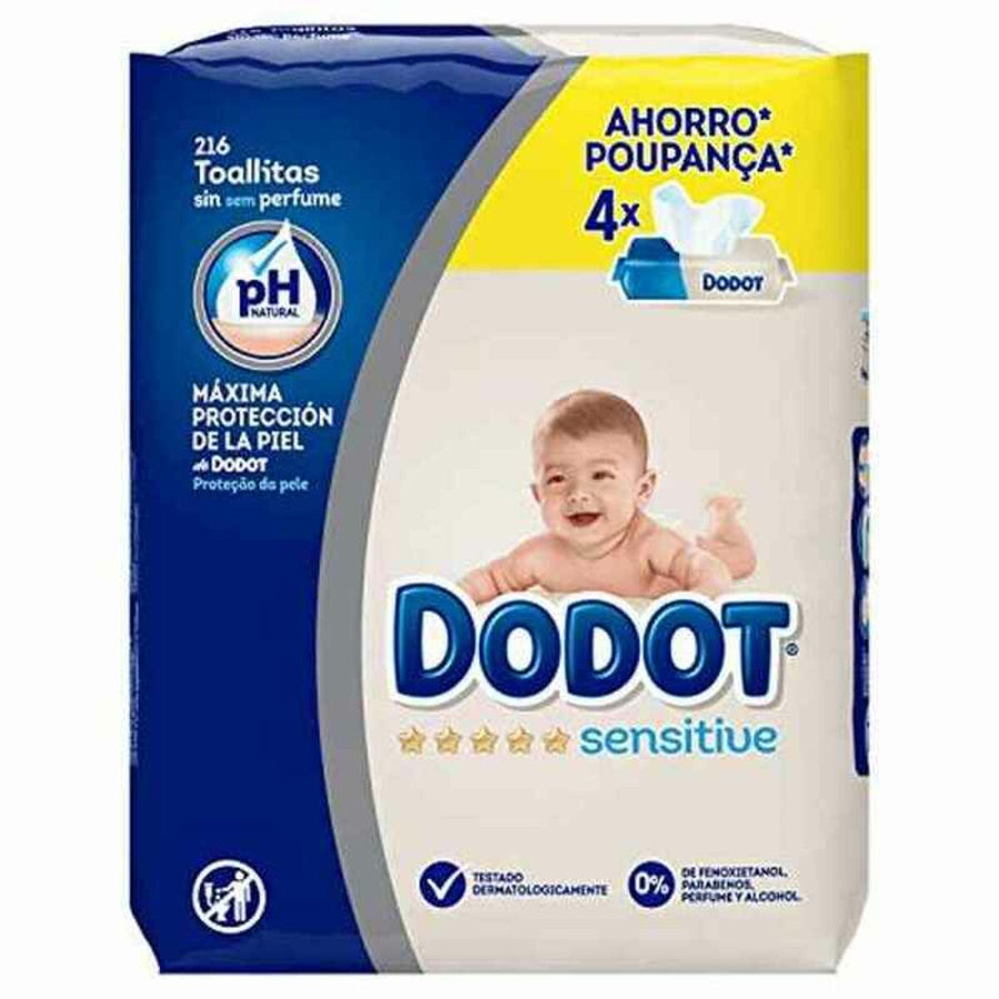 Våtservetter Sensitive PH Dodot 216 uds