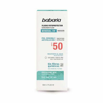 Solskyddskräm Babaria Solar Mineral Uv Spf 50 50 ml