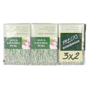 Handtvål Agua Lavanda Puig Agua Lavanda 142-0350 (3 pcs) 3 Delar