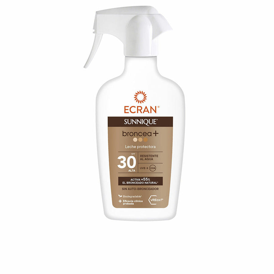 Solmjölk Ecran Sunnique Broncea+ Solbränna Spf 30 (270 ml)