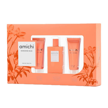 Set mit Damenparfüm Amichi Mandarine Musk 3 Stücke