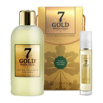 Set mit Herrenparfüm Luxana SEVEN GOLD EDT 2 Stücke