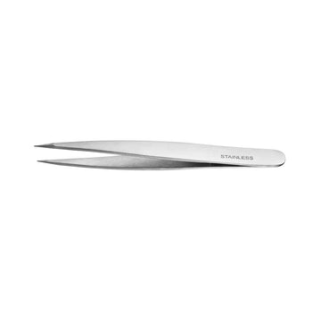 Tweezers for Plucking Eurostil   Stainless steel 9,5 cm Fine tip