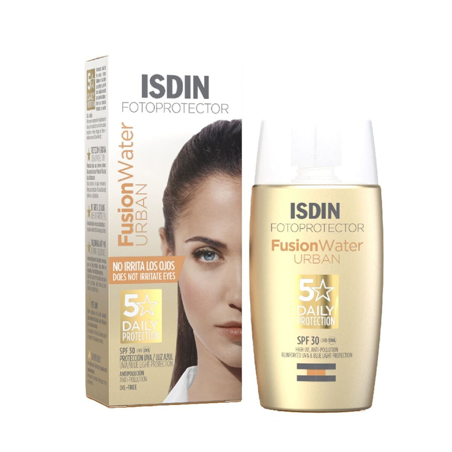 Ansiktssolkräm Isdin Fusion Water Urban Spf 30 50 ml