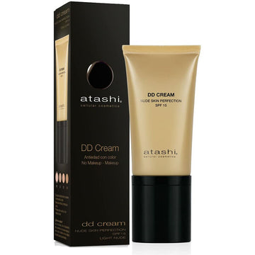 Solskydd med färg Atashi Celullar Cosmetic Dd DD Kräm Spf 15 Klar 50 ml