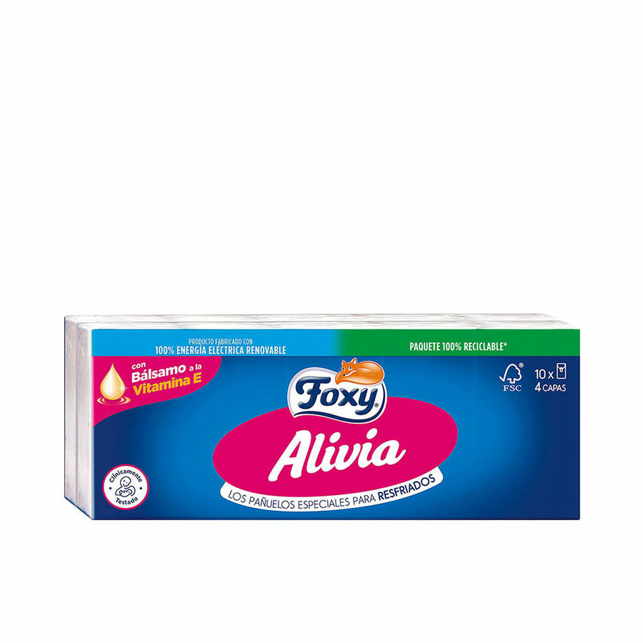 Papiertaschentücher Foxy Alivia 10 x 9 uds