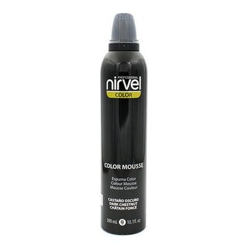 Volumengebender Schaum Color Mousse Nirvel Color Mousse Dunkles Kastanienbraun (300 ml)