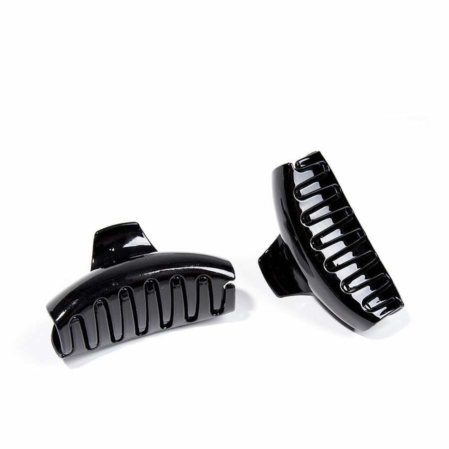 Hair clips Inca Pinza Grande Black 2 Units