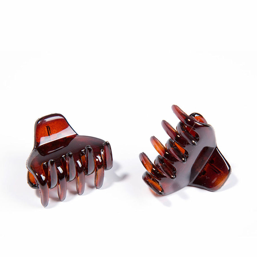 Hair clips Inca Pinza Pequeña Brown 2 Units Small