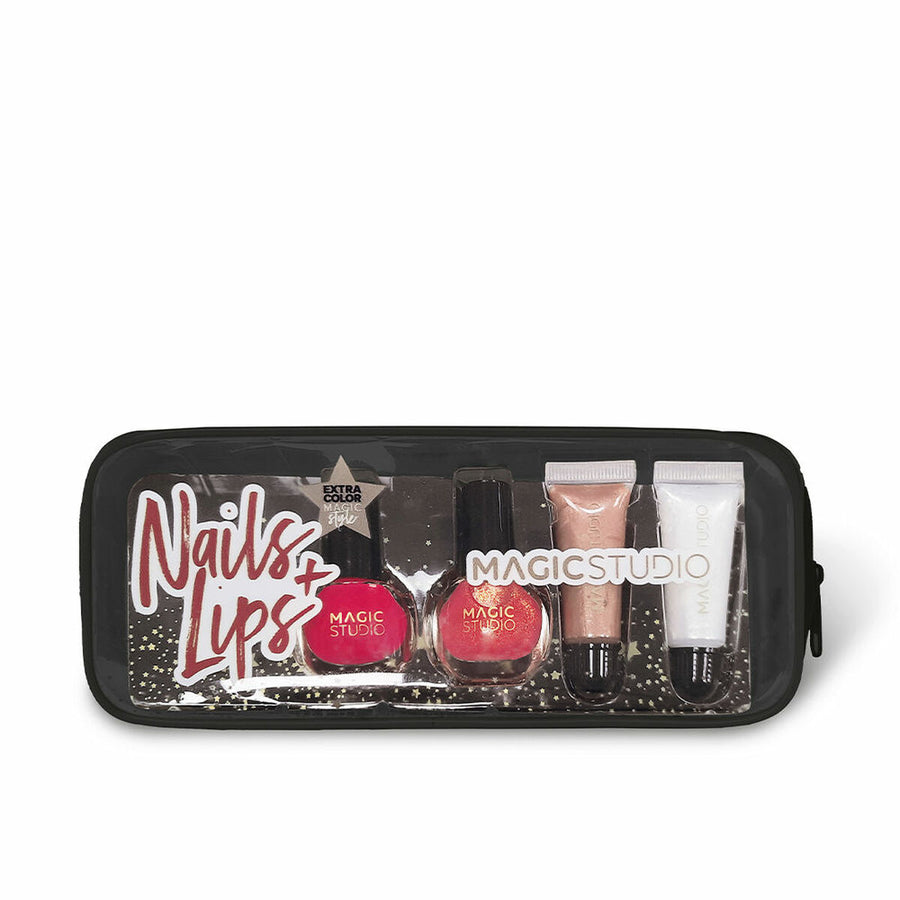 Sminkset Magic Studio Nails & Lips 5 Delar