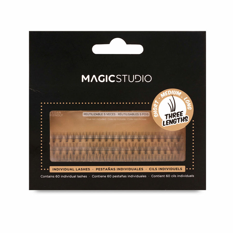 Set med falska ögonfransar Magic Studio Mink Individuell 60 antal (60 antal)