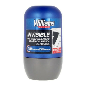 Roll-on deodorant Invisible Williams (75 ml)