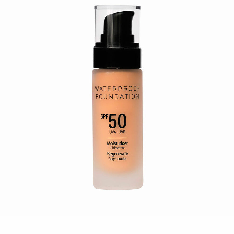 Flytande makeupbas Vanessium Nº Shade 1-01 Vattentålig Spf 50 (30 ml)