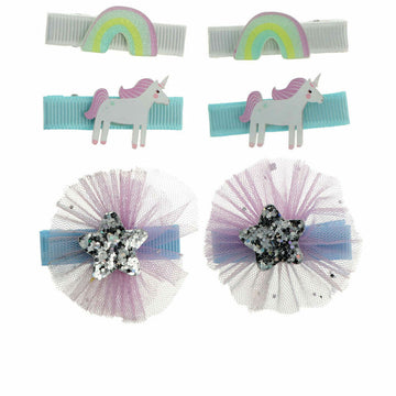 Hair Clips Inca Multicolour 6 Units