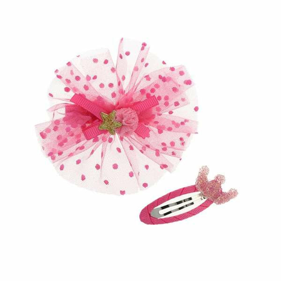 Hair Clips Inca 2 Units Crown Tulle