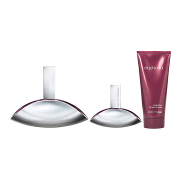 Women's Perfume Set Calvin Klein Euphoria EDP Euphoria 3 Pieces